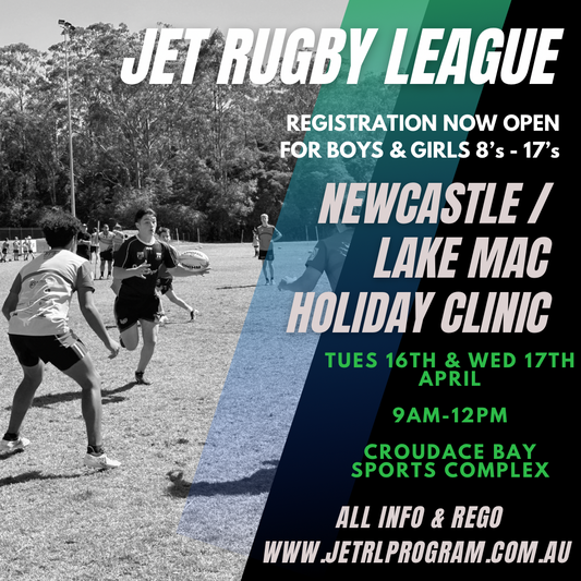 NEWCASTLE/LAKE MAC Single Day - JET Rugby League Holiday Clinic